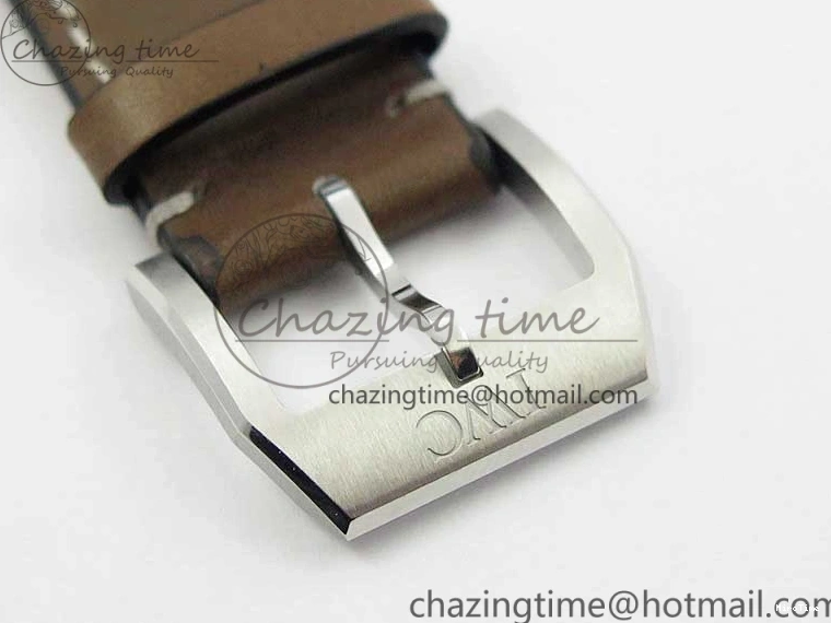 MIROTIME 0509 Pilot Chrono IW377726 ZF 1:1 Best Edition Green Dial on Brown Leather Strap A Trendsetting 7125